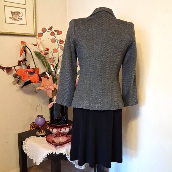 NWT Comfy Lined Gray Blazer Jacket Spring Fall Winter Jackets Tag Size S - Picture 6 of 10